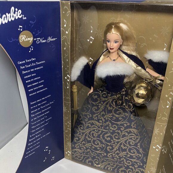 Ring in the New Year Barbie New Years 2001 #52742 Mattel Barbie new in box - Picture 3 of 9
